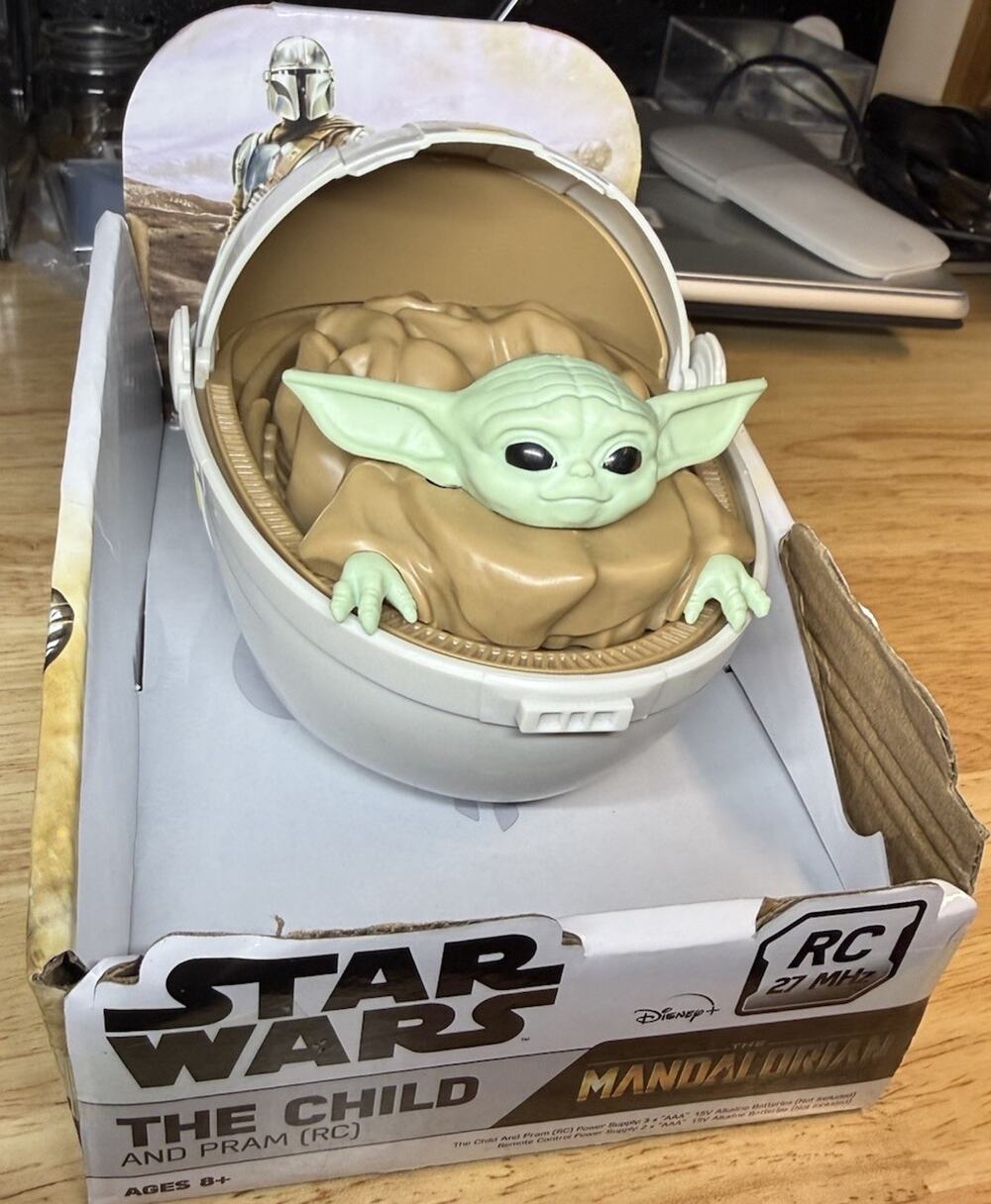 Star Wars The Child Grogu RC Pram Remote Control COMPLETE